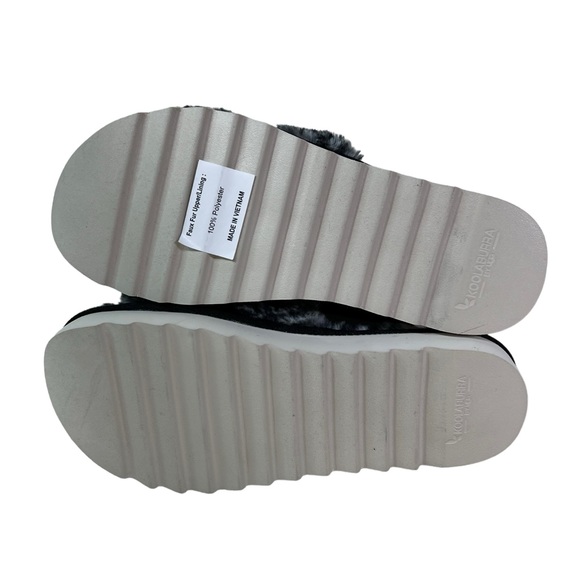 Koolaburra x UGG Sandals Fuzzd Out Sling Cheetah - Picture 5 of 11